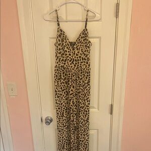 Express Leopard Print Jumpsuit
